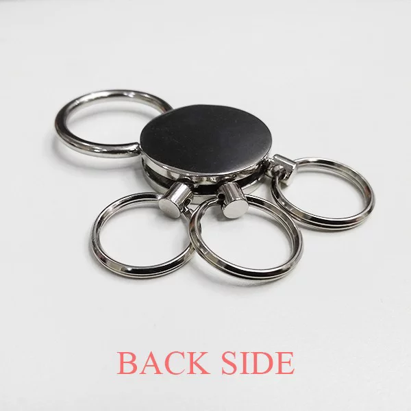 Gardener Position Flower Grass Spade Stainless Steel Metal Key Holder Chain Ring Keychain