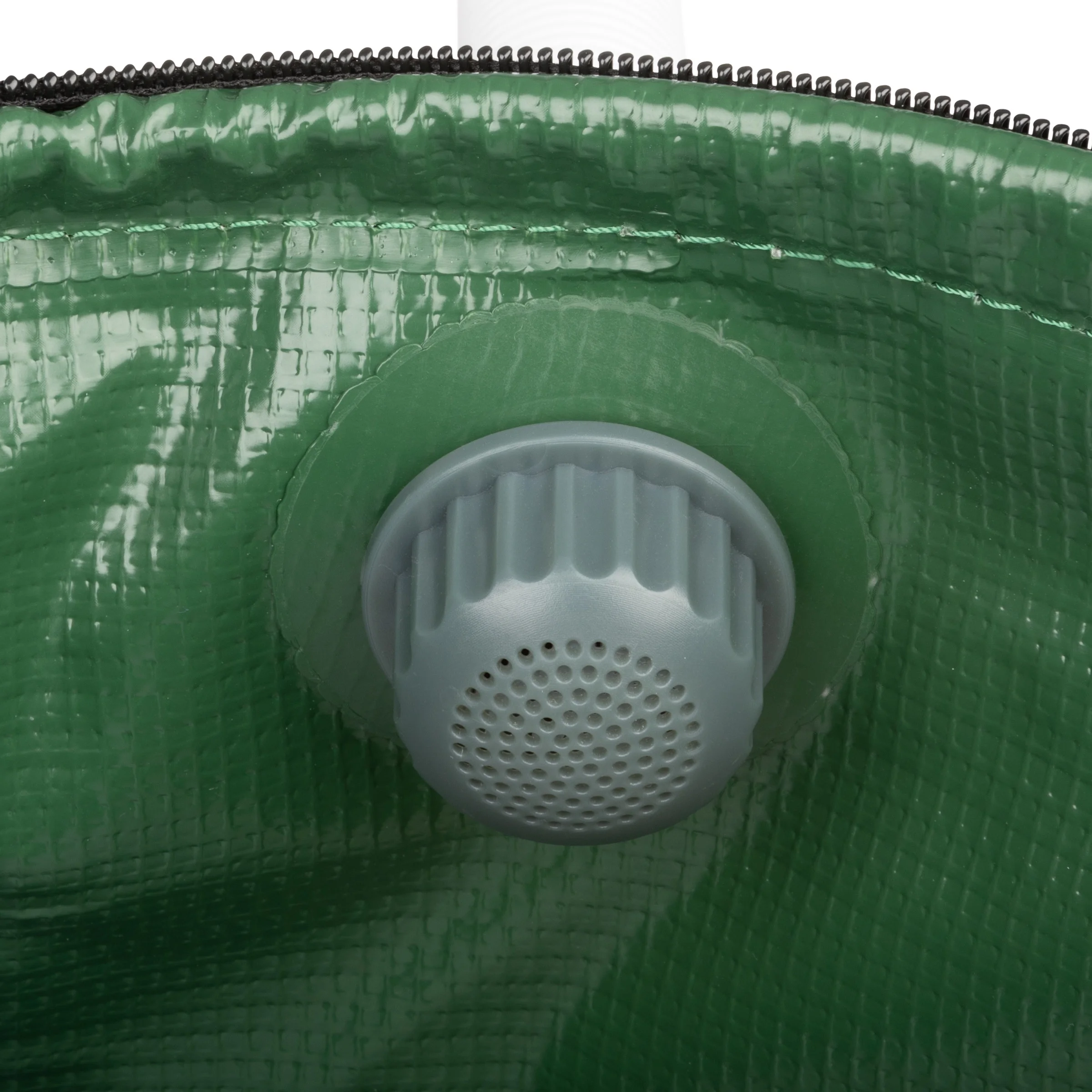 Pure Garden 26.4-Gallon/100-Liter Collapsible PVC Rain Barrel with Water Spigot, Green