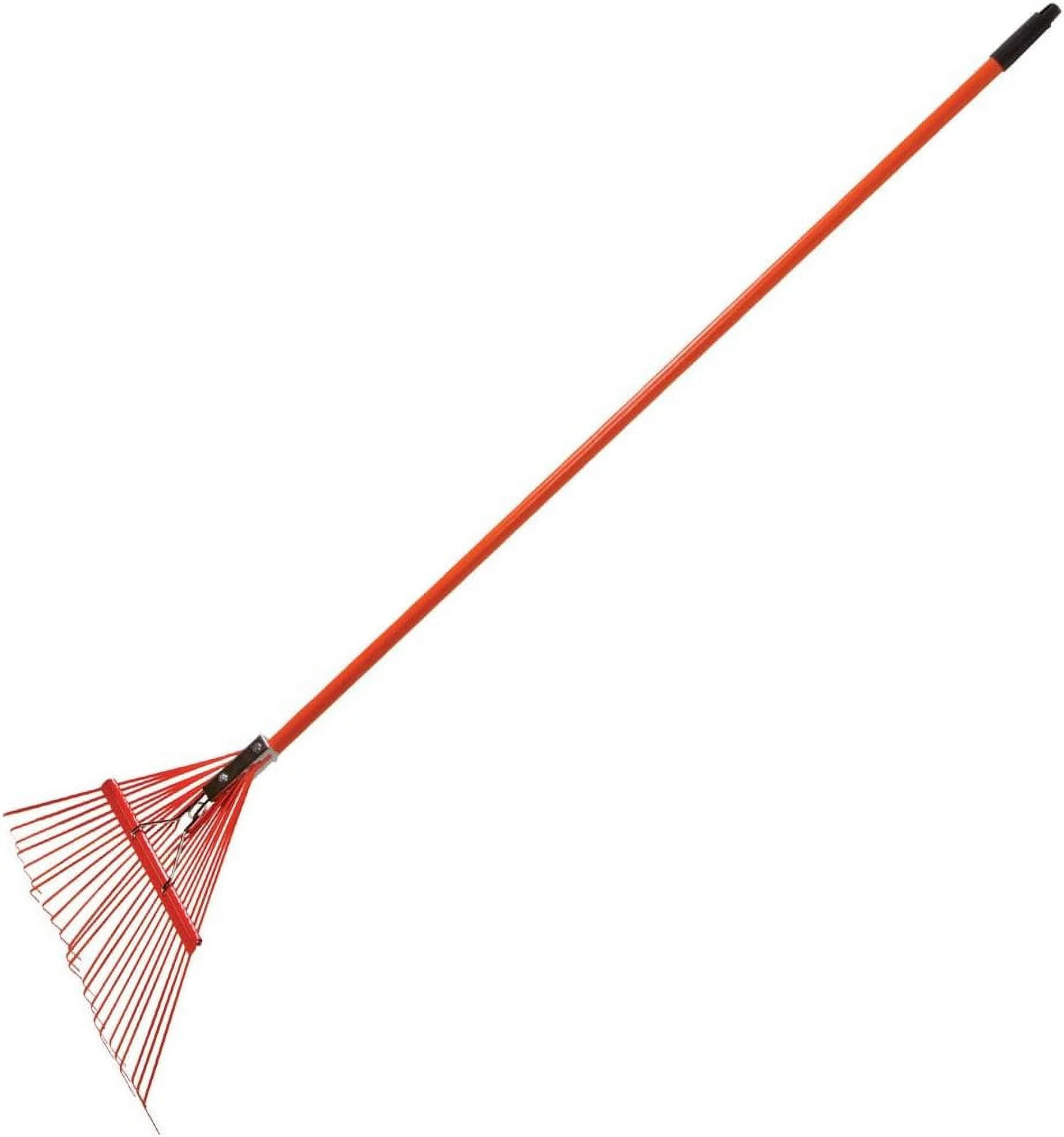 Spring Rake, 24 Inches/24 Tines, 54 Inch Length, TuffStrong Fiberglass Handle