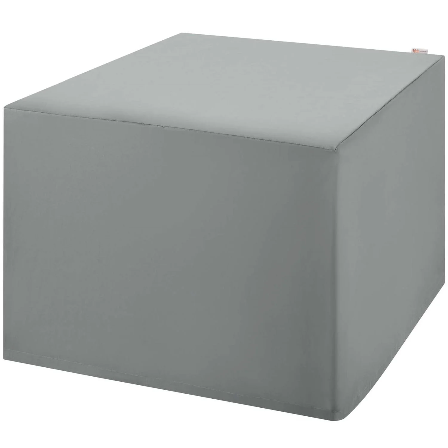 Ottoman Lounge Chair, Grey Gray, Stainless Metal, Outdoor Patio Balcony Cafe Bistro Garden Hospitality Restaurant, Modern Contemporary HB33203