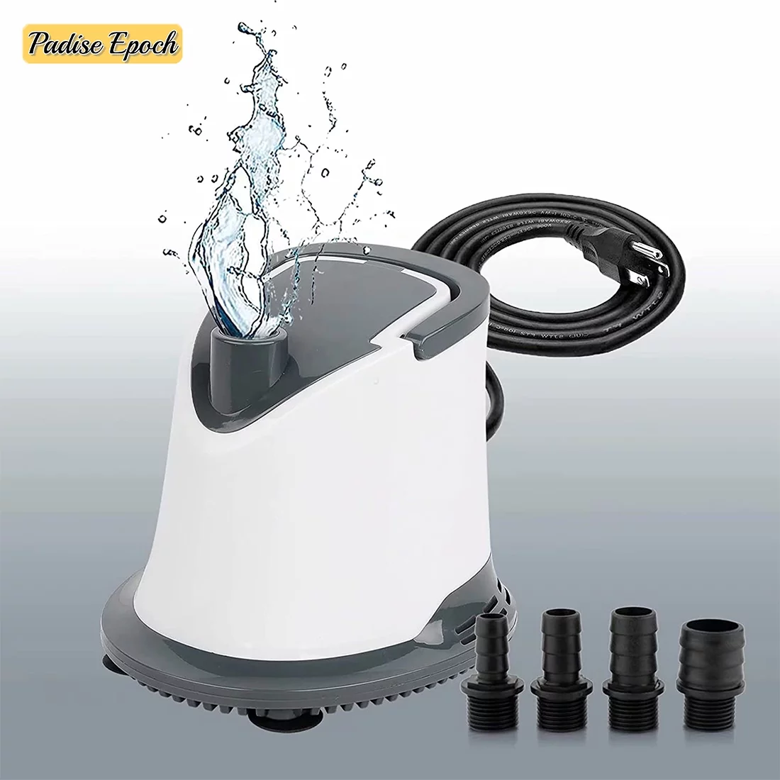 Aquarium Submersible Water Pump: 1320GPH 5000L/H 110W Quiet Adjustable Bottom Suction with 6ft Power Cord for Garden Waterfall | Pool Cover | Hydroponics | Fish Tank | Pond | Fountain