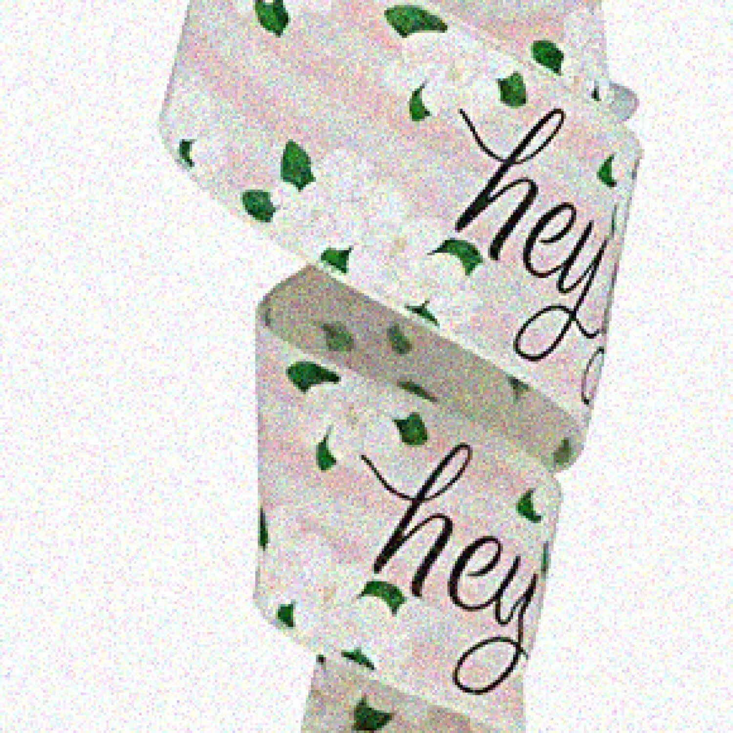 Southern Charm Magnolia Cotton Ribbon - 10 Yards, Off White & Pink, 2.5 Inch