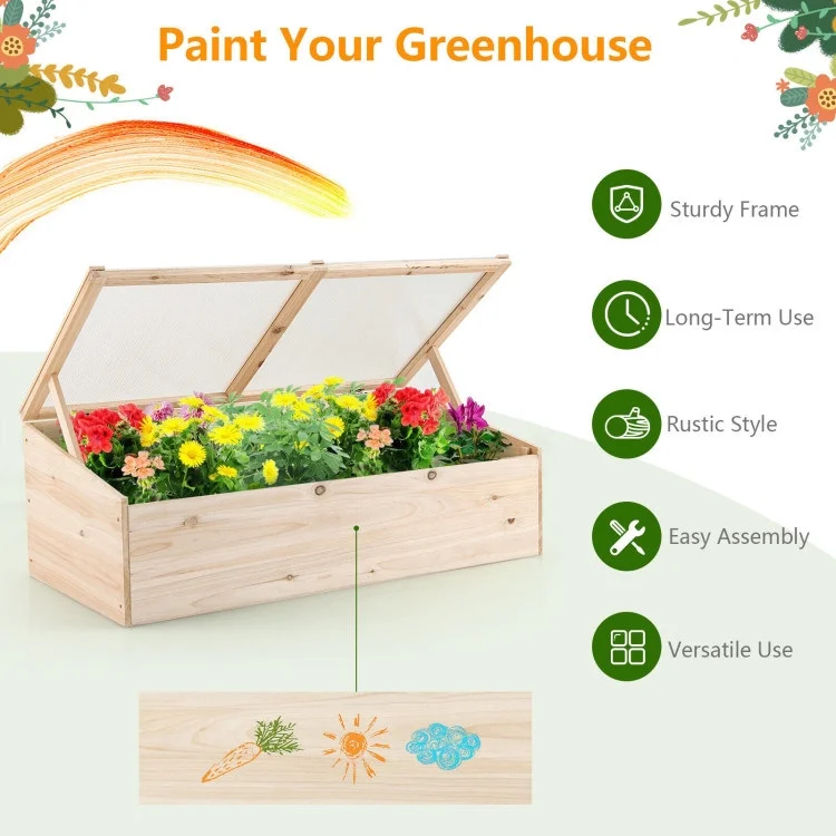 Premium Garden Greenhouse Raised Bed with Tilt Design - Elevate Your Gardening Experience