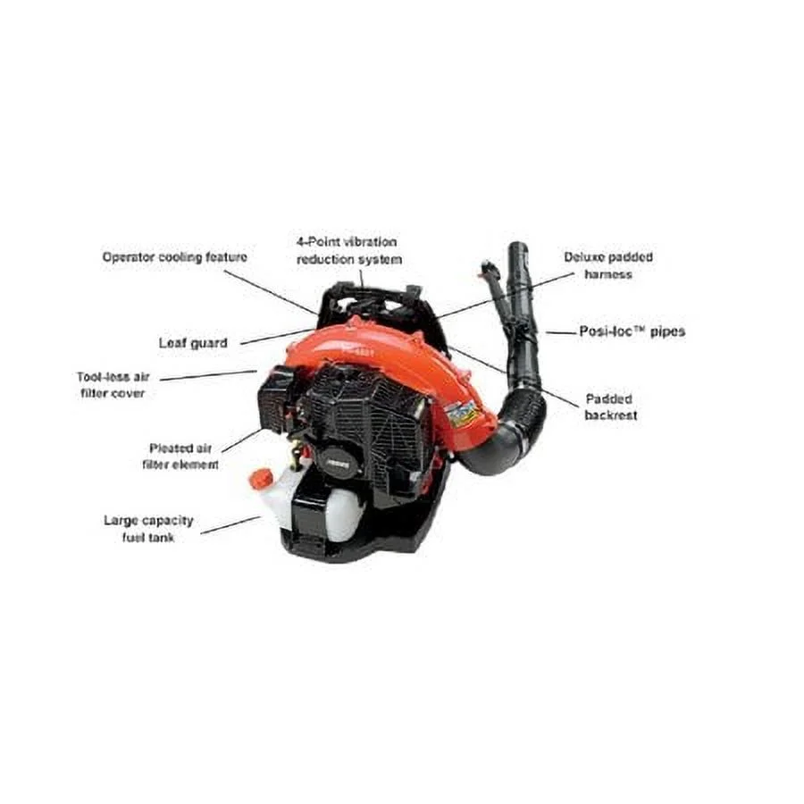 ECHO PB-580T Backpack Blower, Gas, 510 cfm, 215 mph