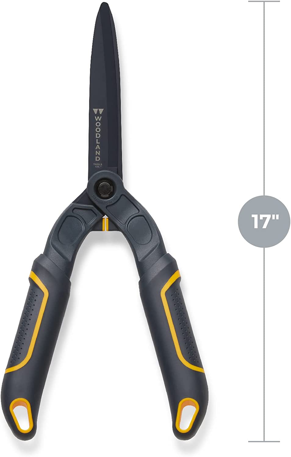 Woodland Tools Co. Heavy Duty Extendable 25"-32" LeverAction Hedge Shear  Gardening Hedge Clippers  Shrub Cutter  Plant Shears  Pruning Trimmer  Bush Shaper (20-4005-100)