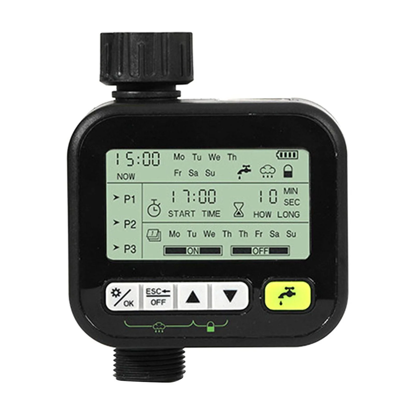 kesoto Sprinkler Timer Water Hose Timer Automatic Drip Irrigation Timer, Faucet Timer Manual Watering for Garden Backyard Yard Patio