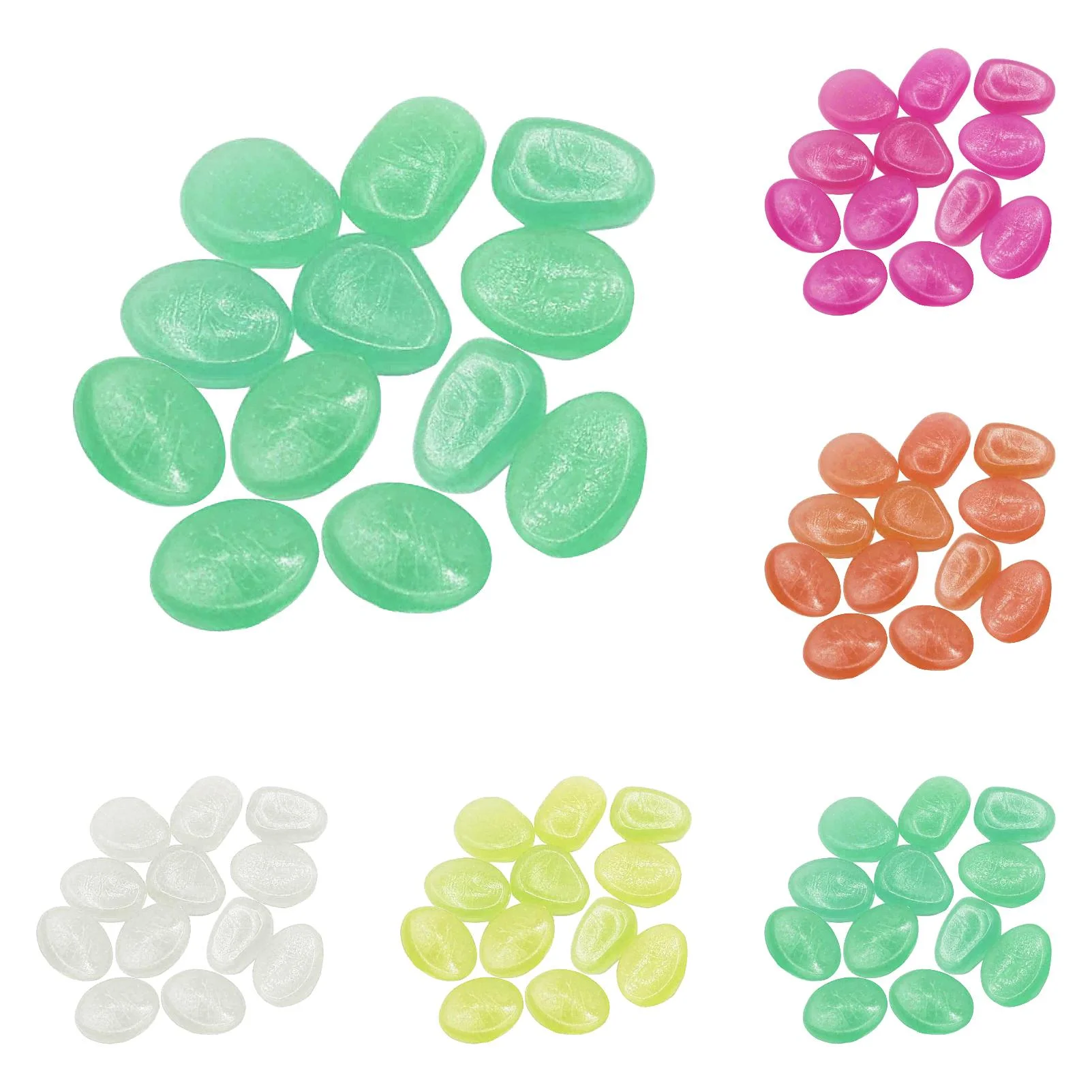 iju7gthy Screwdriver Drill Bit Set Garden Pebbles Glow Stones Rocks Luminous Pebbles for Walkways Outdoor *5Pcs