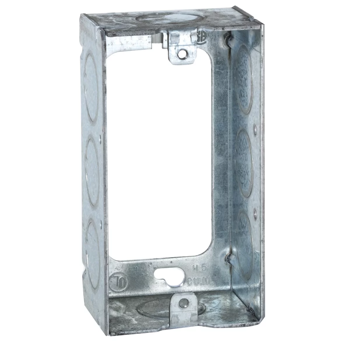 RACO 653 Handy Box 1-Gang Galvanized Steel Gray