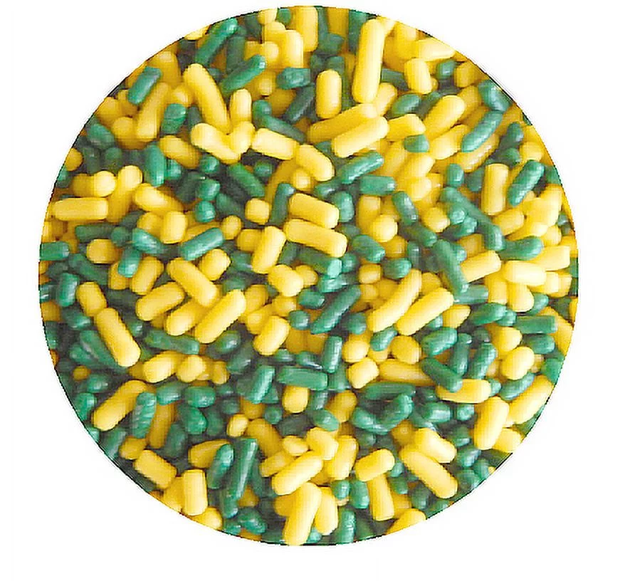 Sprinkle Deco® Yellow and Lime Green Cake Pop Cookie Cupcake Cakes Semi-Sweet Edible Confetti Decorations Sprinkles Desert Jimmies Toppers