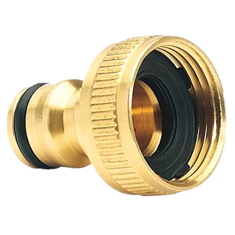 Brass Garden Hose Tap Connector (3/4) Quick Hose Adaptor Accessories Trampoline Water Sprinkler