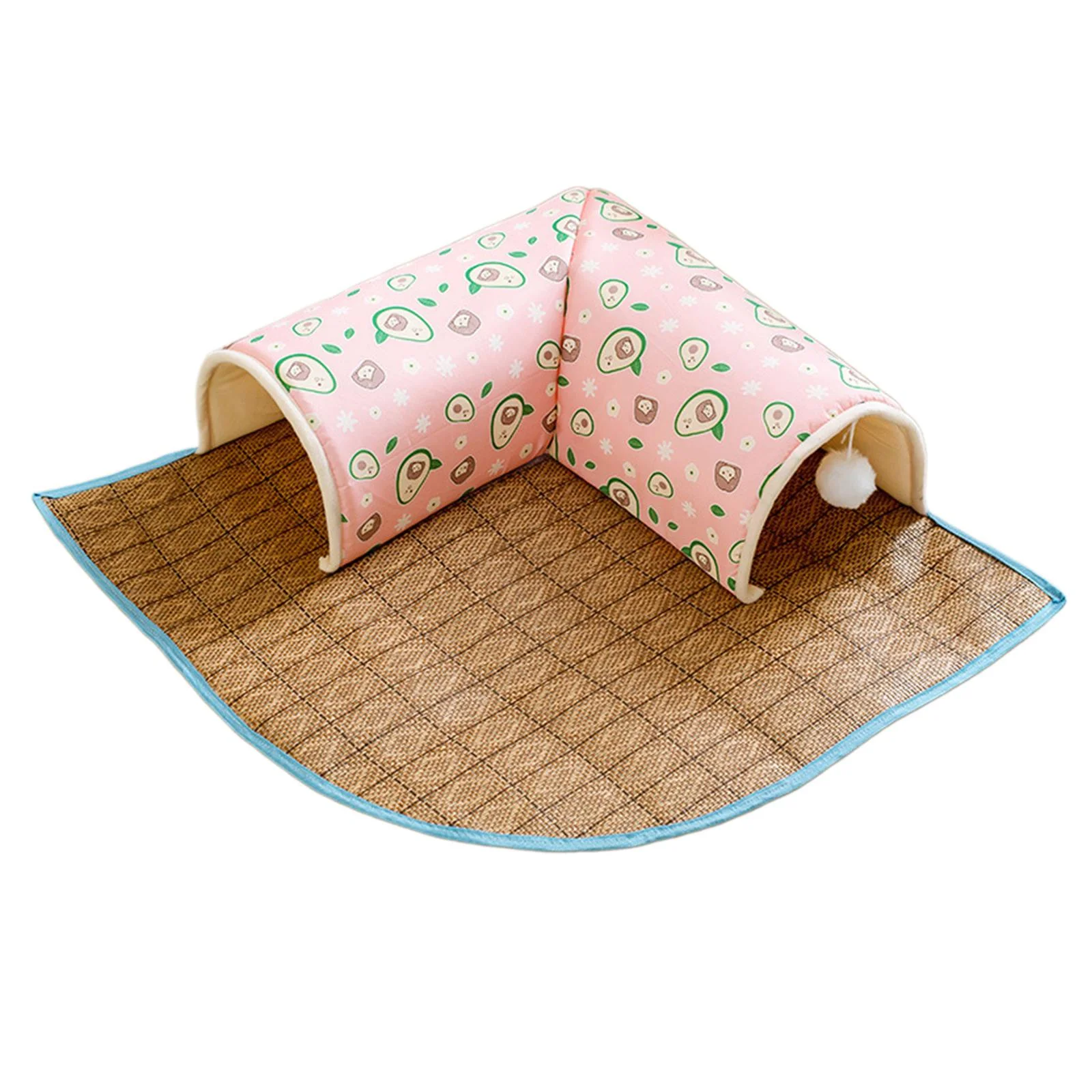 Menolana Cat Tunnel Bed Autumn Warm Tunnel Mat Playground Interactive Play Center for Outdoor Indoor Cats Small Animals Hamster Kitten