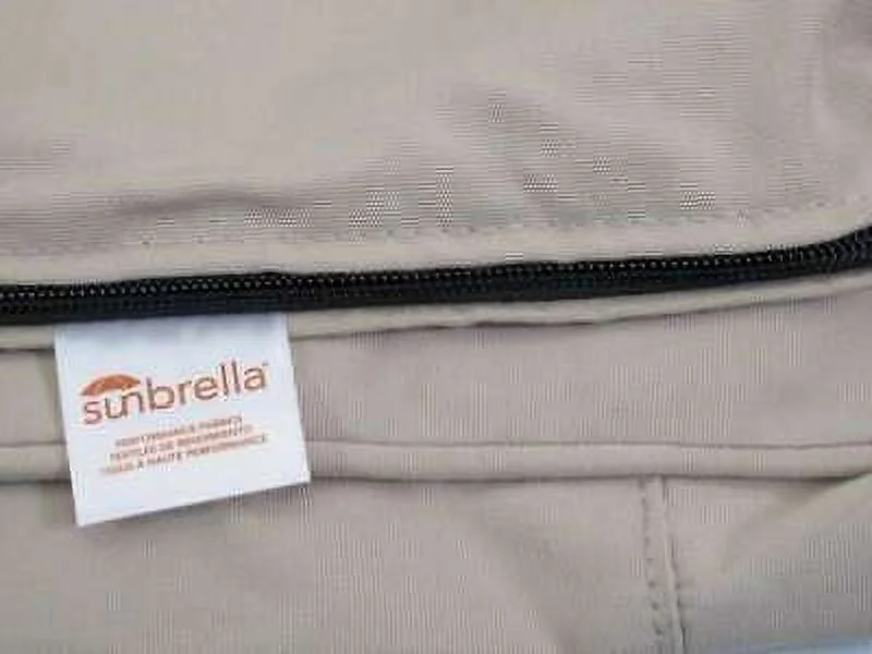 Cambridge and Spring Haven Sunbrella Canvas Antique Beige Lounge Chair Slipcover