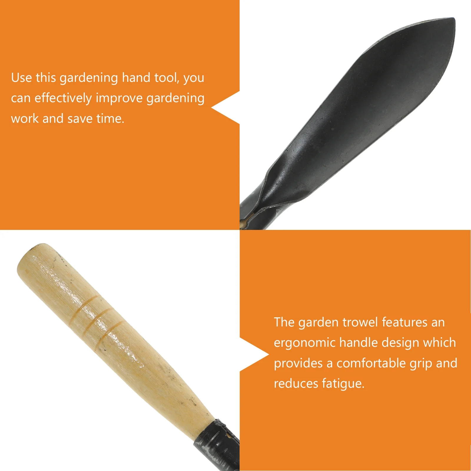 Gardening Shovel Scoop Digging Tools Hand Trowel Bonsai The Control Wooden Iron