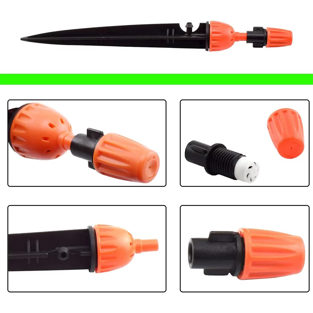 Drip Emitters, Adjustable 360 Degree Water Flow Drippers, Garden Irrigation Drippers for 4/7mm Watering System