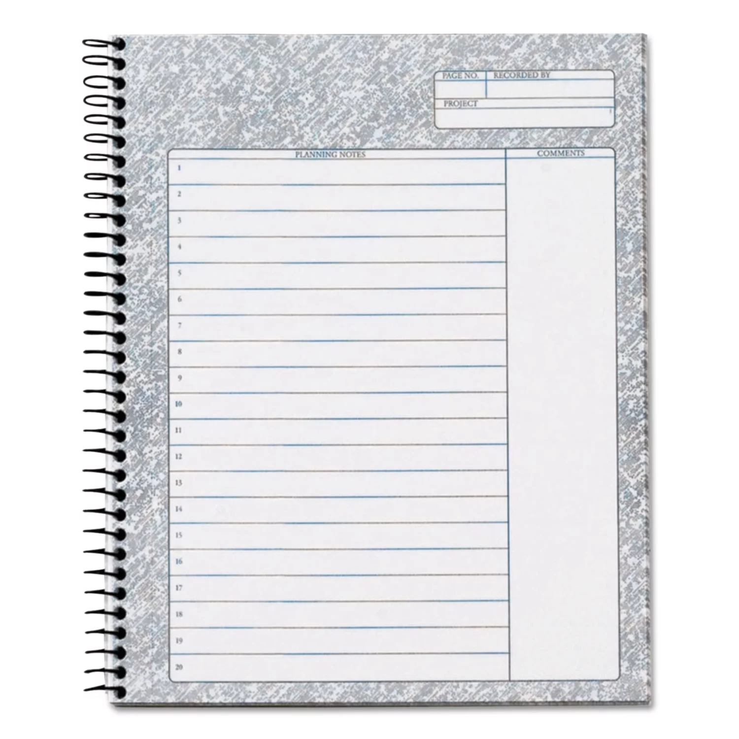 TOPS Docket Gold Wirebound Project Planner Action - 6 3/4