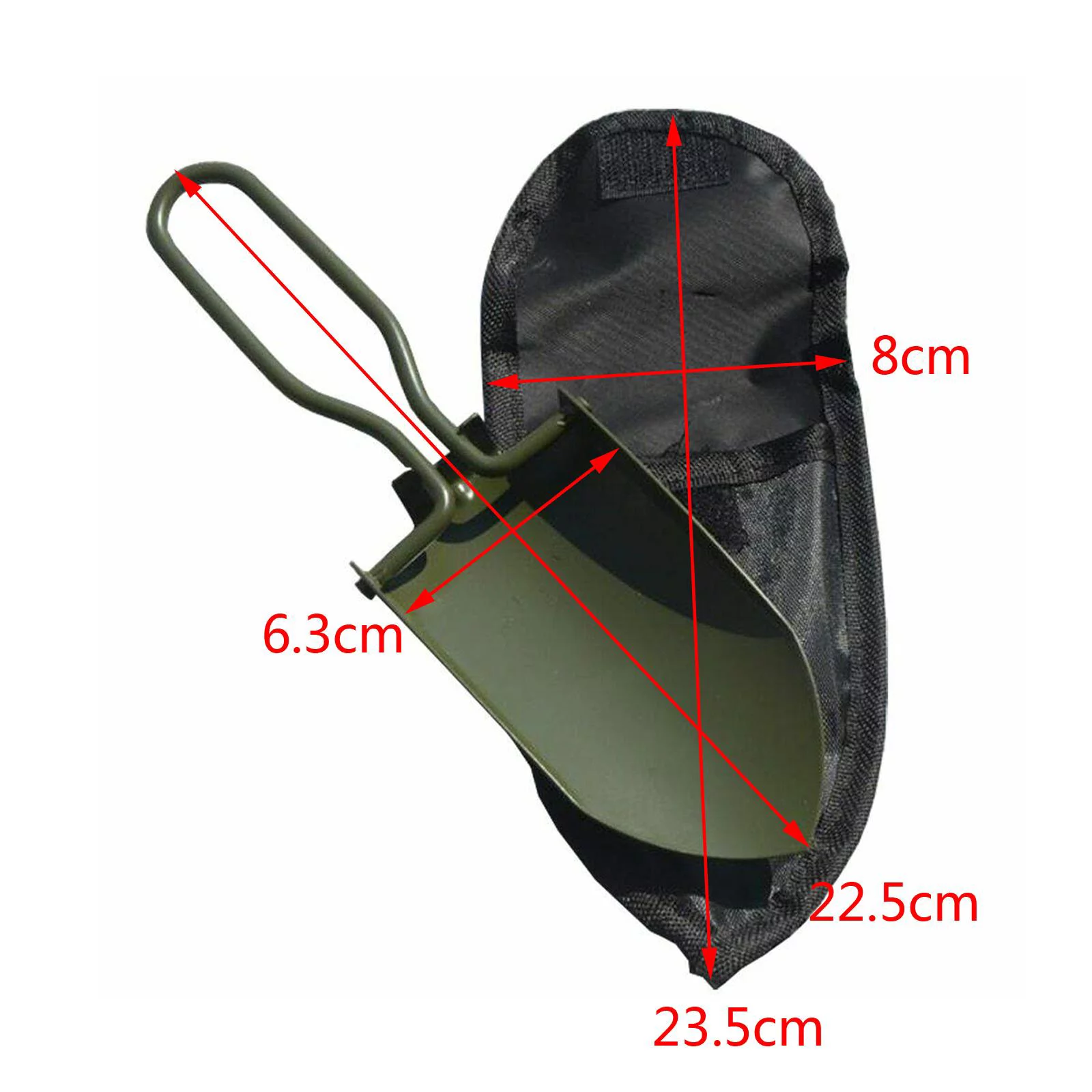 kesoto 2xMini Garden Spade Shovel Gardening Planting Tool Folding Portable Green