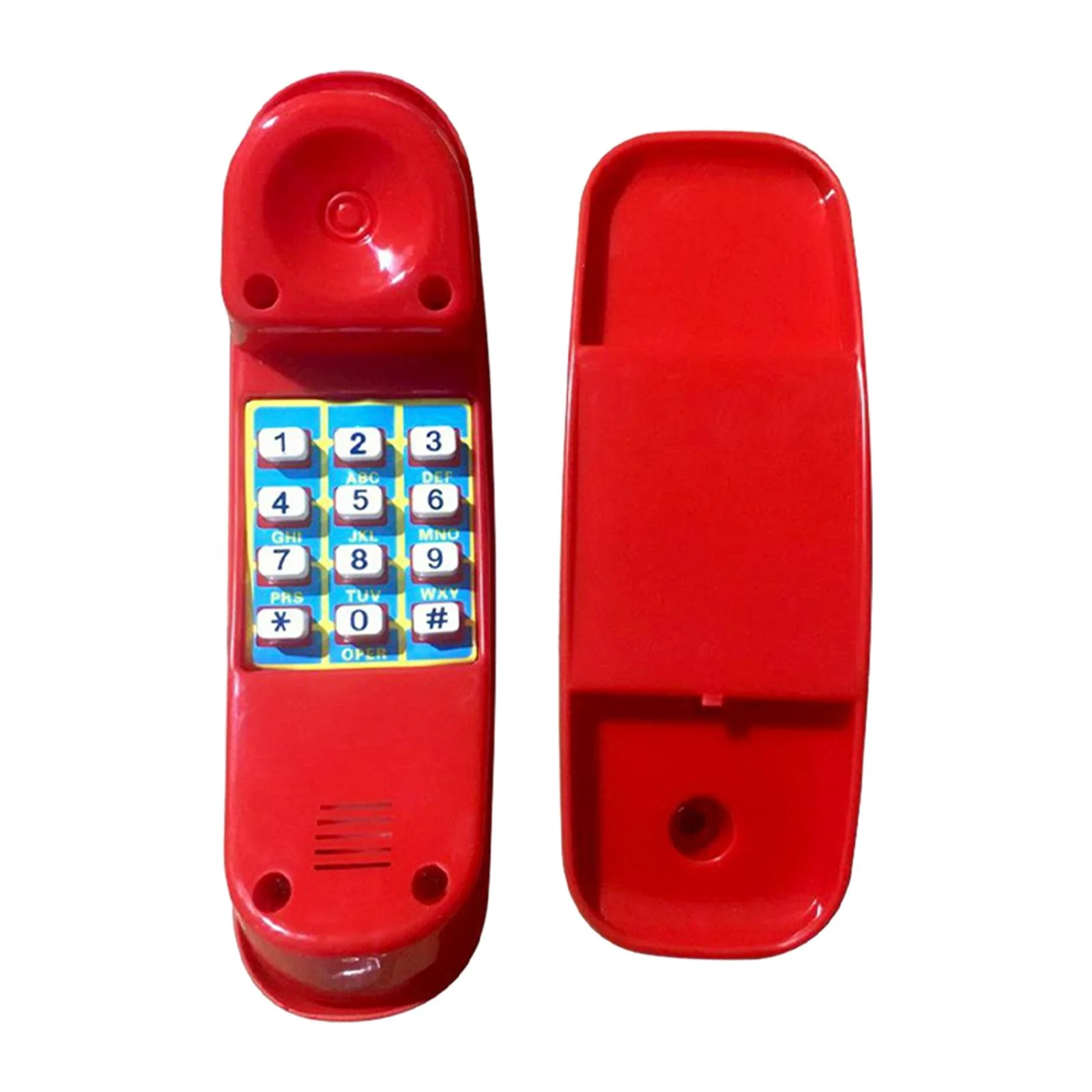 STARTIST Childrens Playhouse Toy Telephone Pretend Play Creative Accessories Swing Set Accessory Outdoor Equipment for Kids Boys Girls Red