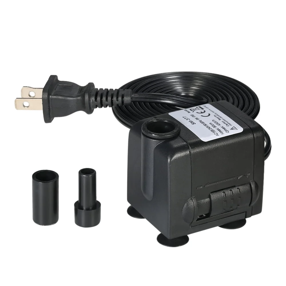 Anself Pond Fountain, 450L/H 6W Submersible Water Pump for Hydroponic Systems