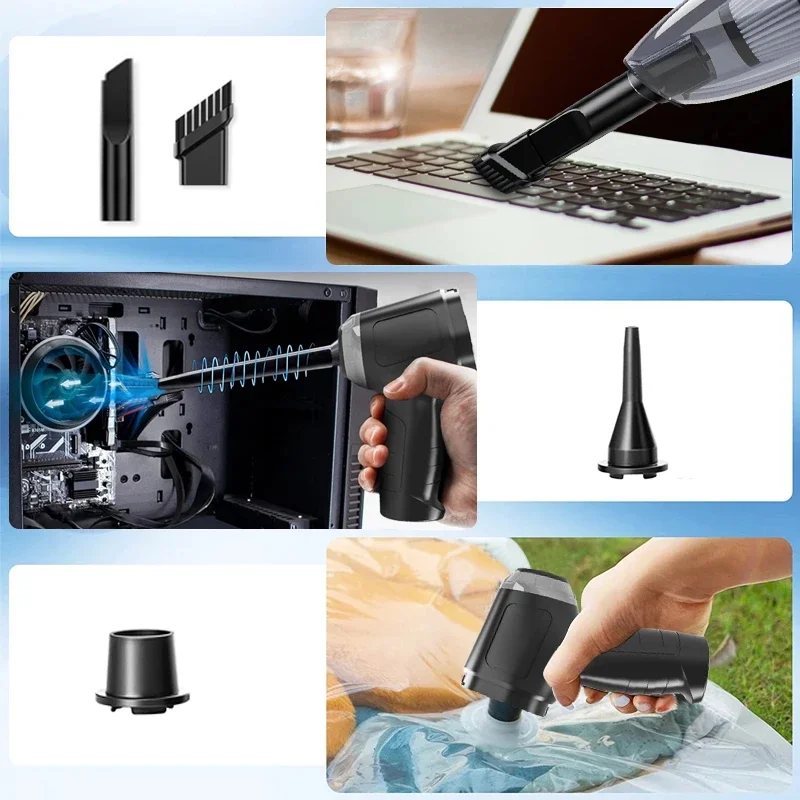 In 1 Rechargeable Blower Car Wireless Cleaner for Car Desk Vacuum Cleaner Air Duster Mini Vacuum Cleaner Wireless Cleaner