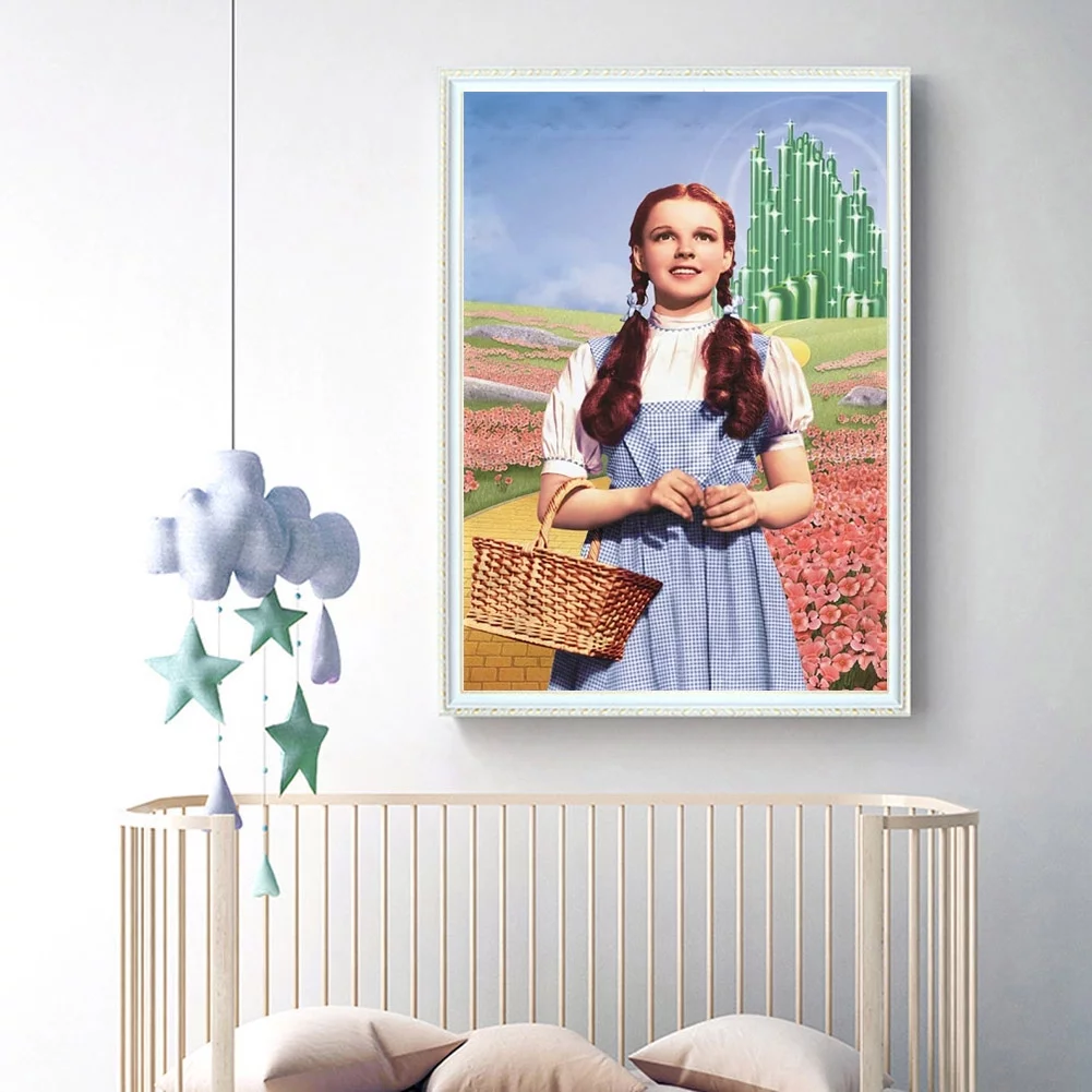 DIY 5D Diamond Painting Full Round Drill The Wizard of Oz Diamond Painting Rhinestone Embroidery Pictures Cross Stitch Arts Crafts for Living Room Home Wall Decor 30x40cm