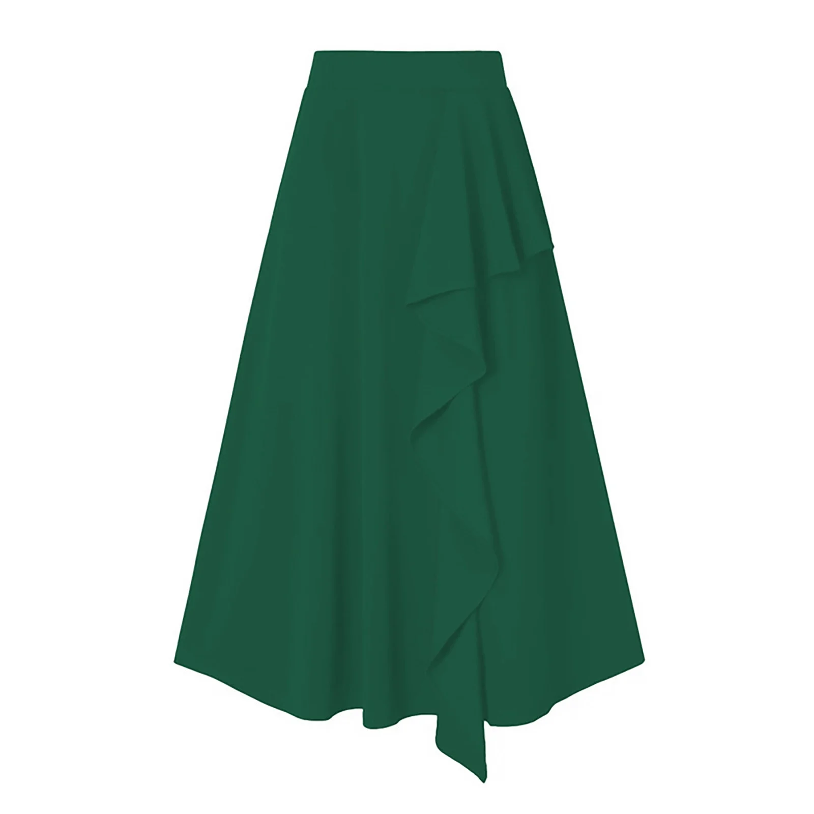 Autumn Cargo Skirt Women'S Elegant High Waisted Side Slit Irregular Bohemian Maxi Skirt Skirt Shorts For Women Denim