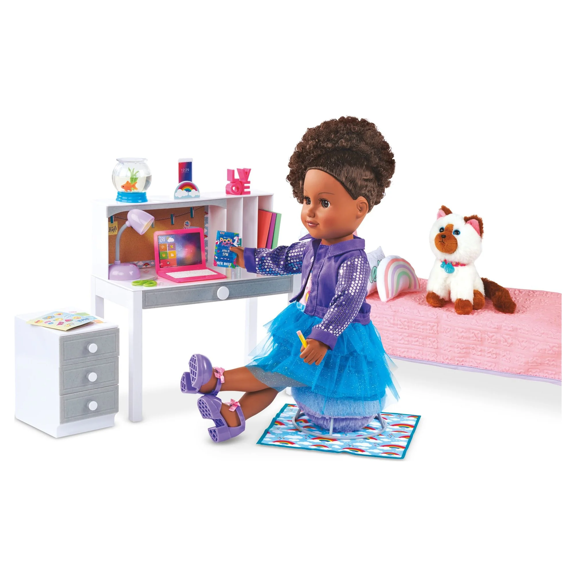 My Life As Plastic Modular Desk Play Set for 18” Dolls