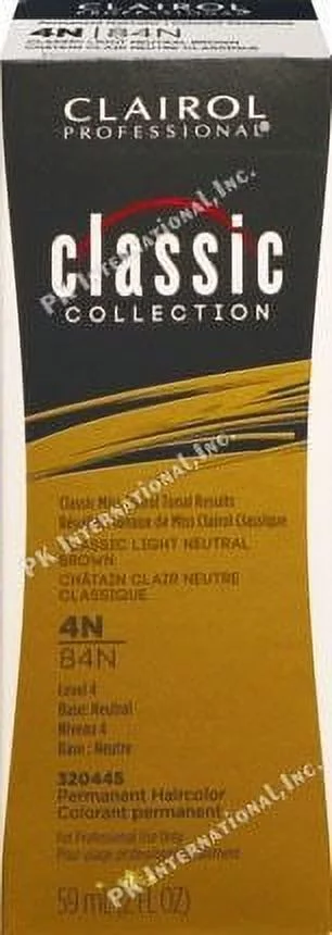 Clairol Professional Classic Collection Permanent Haircolor (Color : 4N / 84N - Classic Light Neutral Brown)