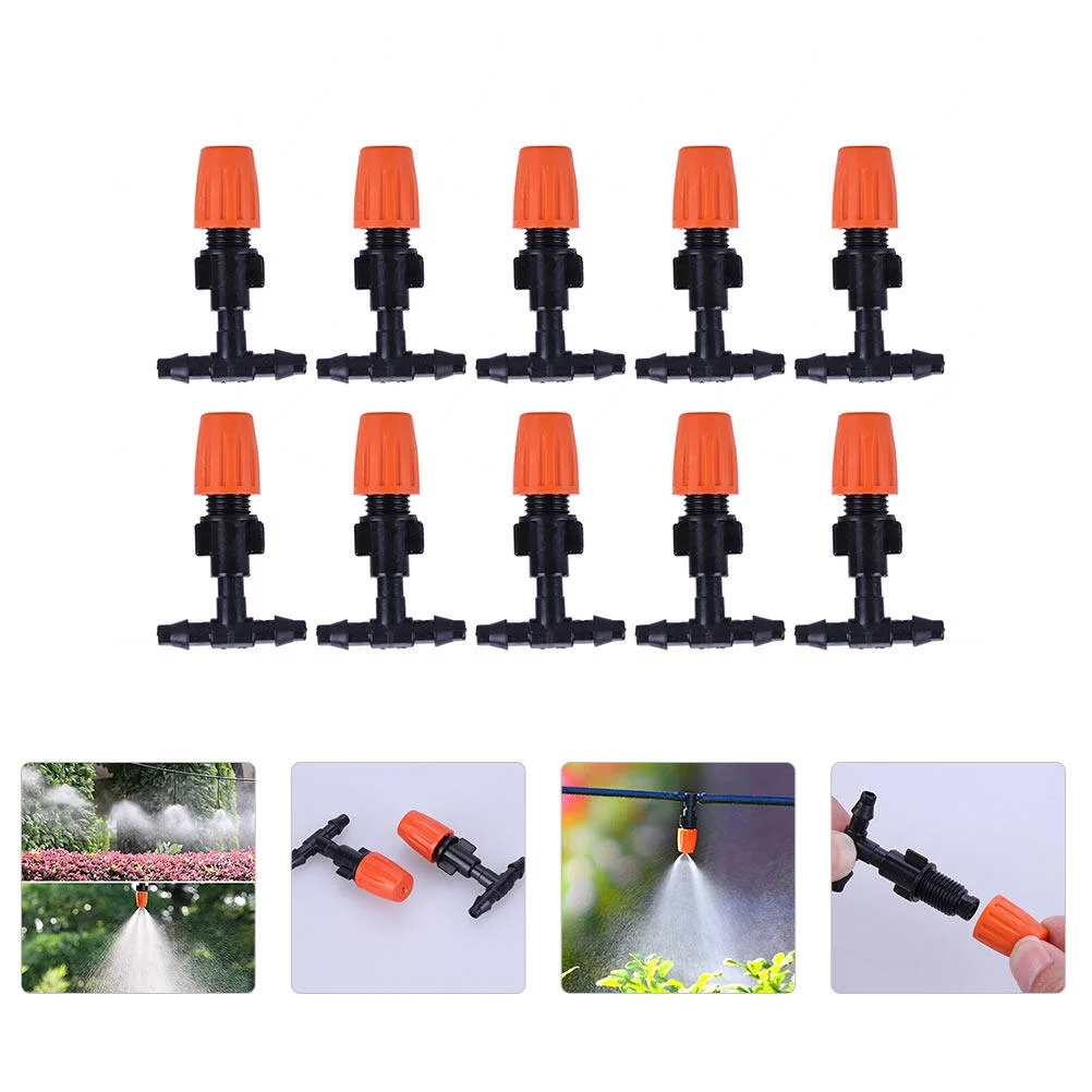 Guichaokj 20pcs Micro Spray Adjustable Flow Irrigation Dripper Garden Sprinkler Nozzle