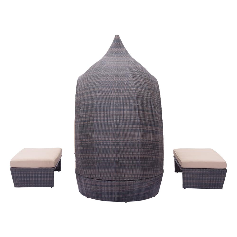 Day Bed Lounge Chair, Brown & Beige, Belen Kox