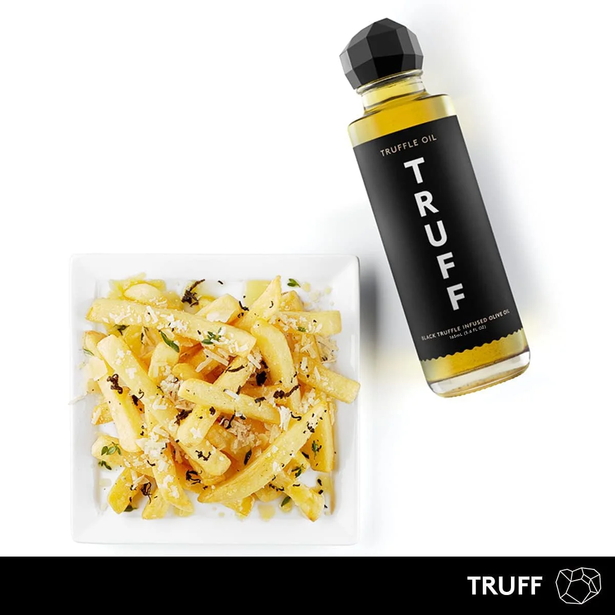 TRUFF Black Truffle Infused Olive Oil, Gourmet Dressing, 6 fl oz