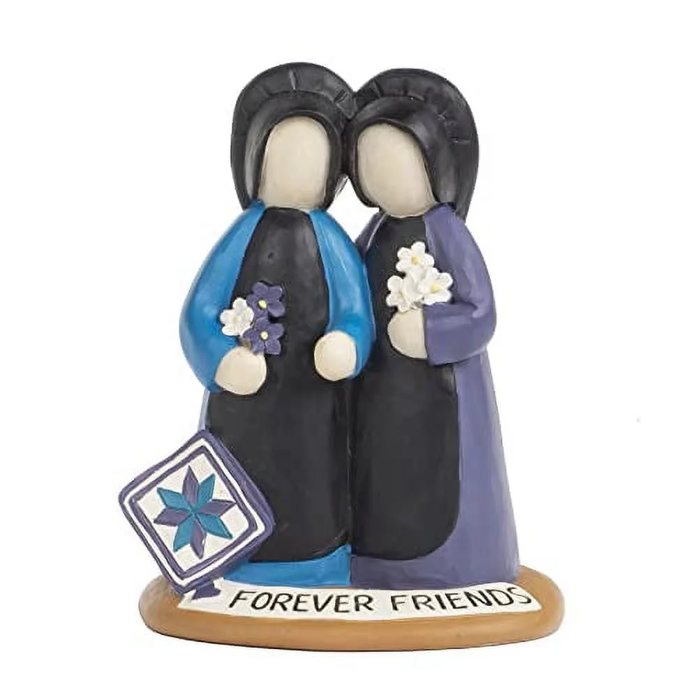 Blossom Bucket Forever Friends Amish Girls, 3.5-inch (221-13302)