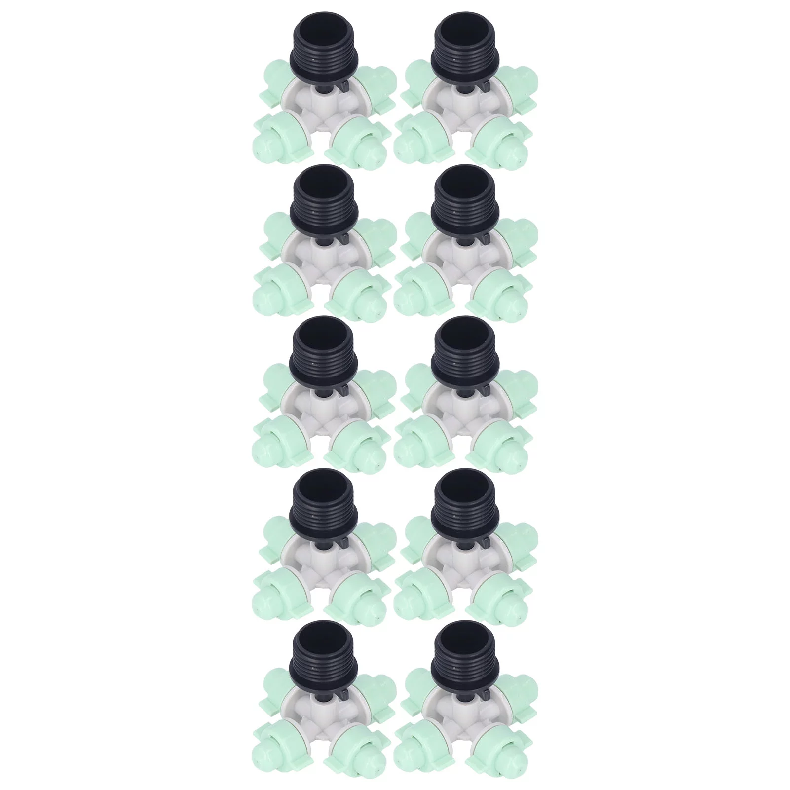 Jadeshay Sprinkler Nozzle 10 Set Cross Atomizing Micro Sprinkler Garden Drip Irrigation Head Cooling Spray Nozzle G1/2
