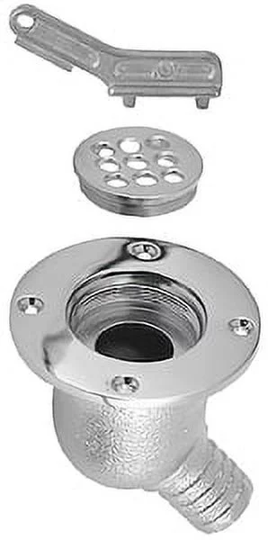 Perko 0142002CHR Chrome Cockpit Scupper for 1-1/2