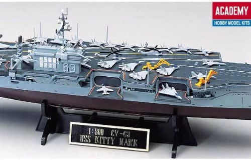 Academy 1 800 Scale U S S Kitty Hawk Model Kit