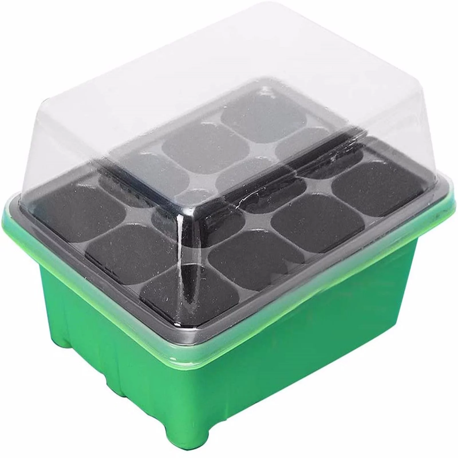 12 Cells Hole Nursery Pots Plant Seed Box Tray Insert Seeding Case