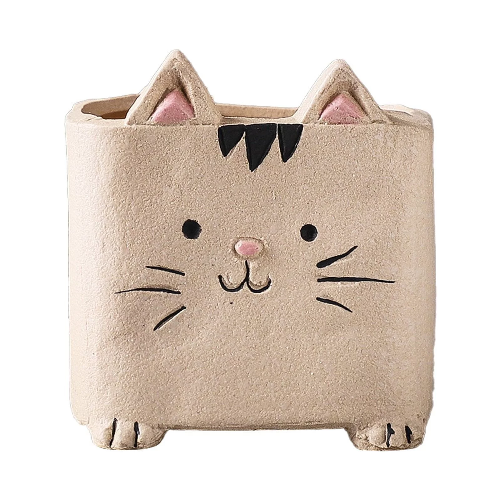 LLQkigsxse Small Christmas Ornament Cute Farm Ceramic Cartoon Flowerpot 1PC Simple Cartoon Fleshy Flowerpot Gardening Potted Fleshy Flowerpot Animal Flowerpot Beautiful Christmas Ornament