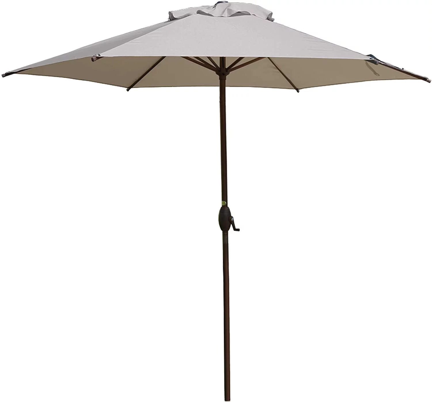 9Ft  Umbrella Outdoor Umbrella  Market Table Umbrella With Push Button Tilt  Crank For Garden, Lawn, Deck, Backyard  Pool, Beige