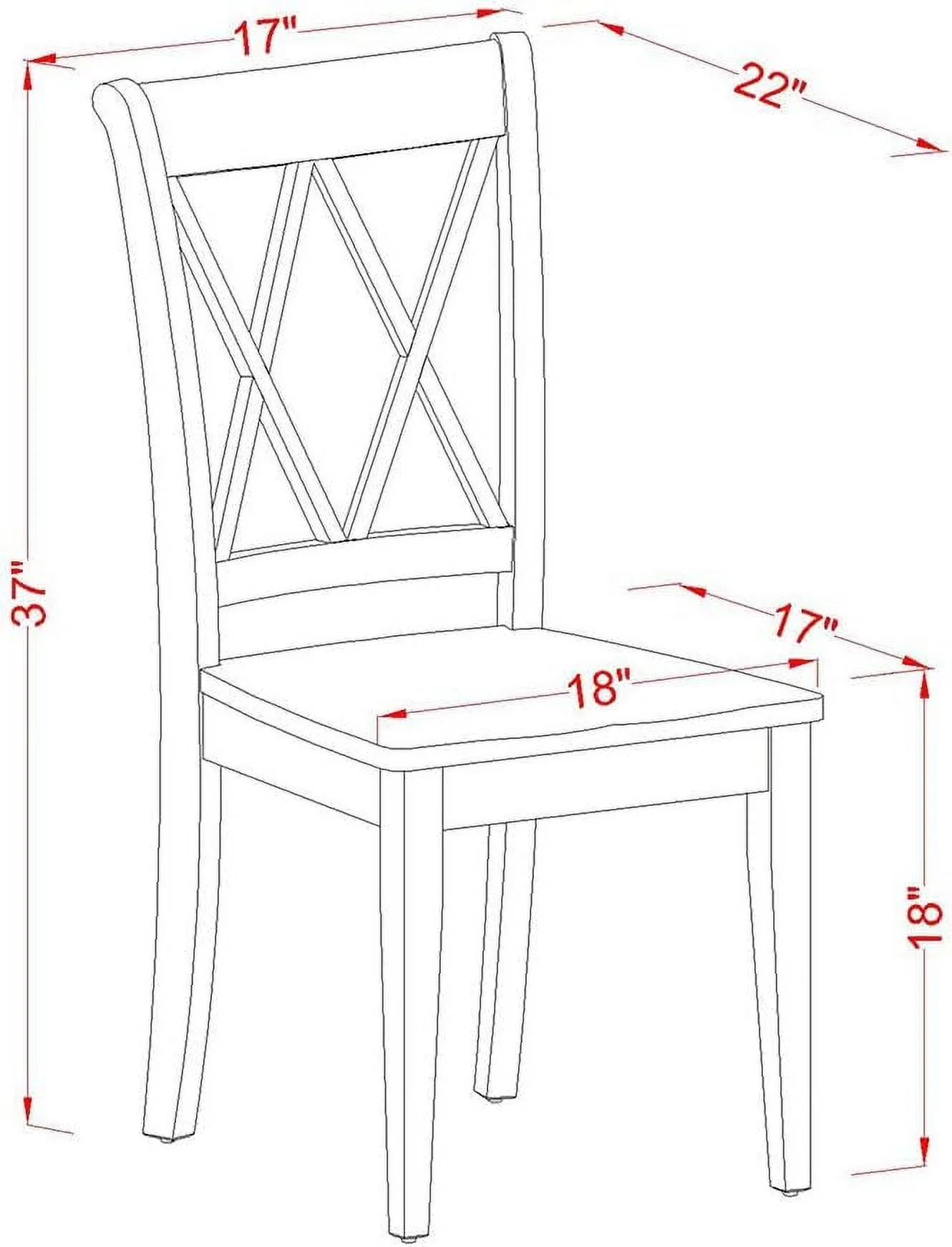 Dublin 5 Piece Modern Set Includes A Round Wooden Table With Dropleaf And 4 Linen Fabric Dining Room Chairs, 42X42 Inch, Mahogany