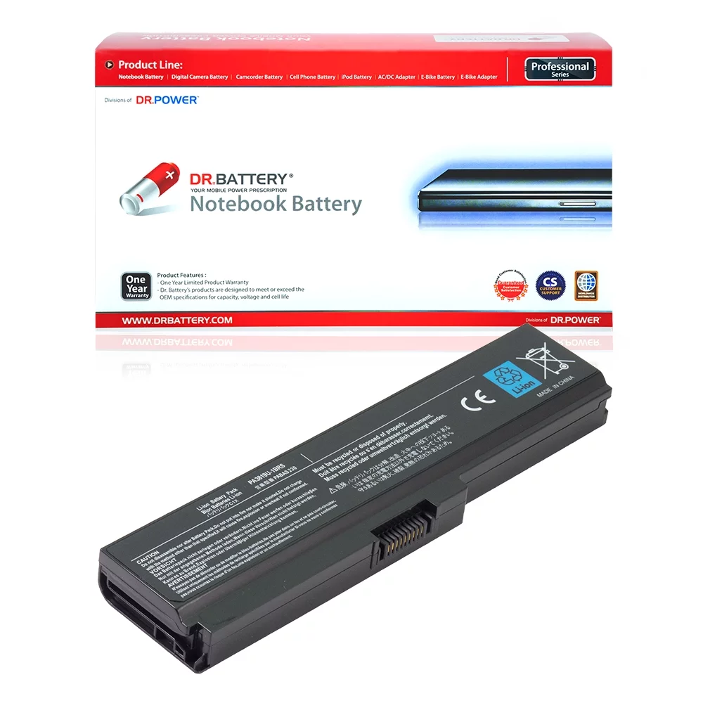 DR. BATTERY - Replacement for Toshiba Satellite L600D / L630 / L635 / L640 / L640D / L645 / L645D / L650 / PA3816U-1BAS / PA3816U-1BRS / PA3817U-1BAS / PA3817U-1BRS / PA3818U-1BRS / PA3819U-1BRS