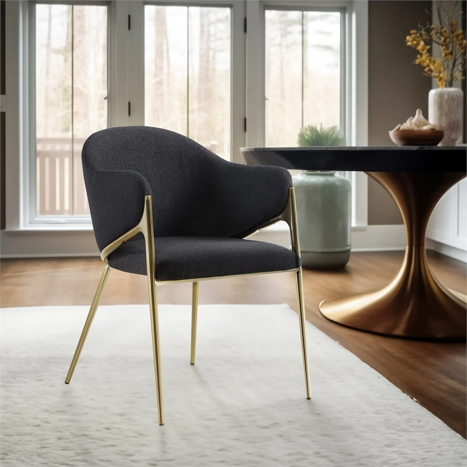 Meridian Furniture Nial Black Dining Chair (Set of 2)