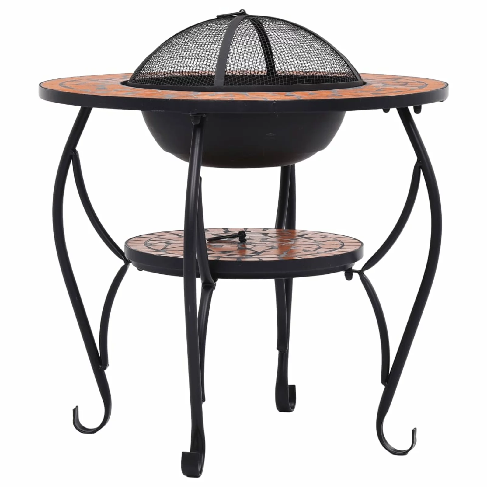 Carevas Fire Pit Table Terracotta 26.8