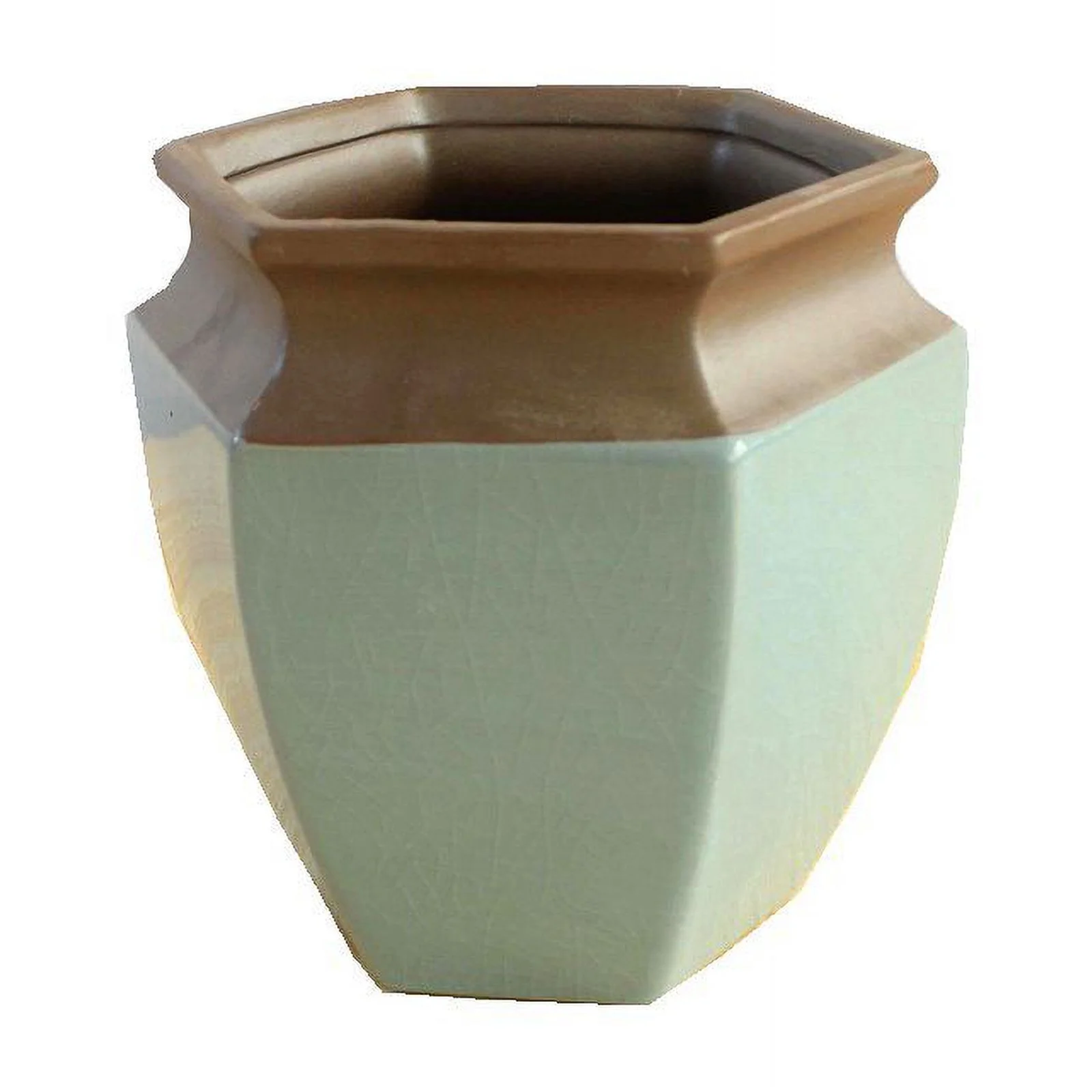 Garden Ceramic Succulent Planters - Pottery Green Plant Pots