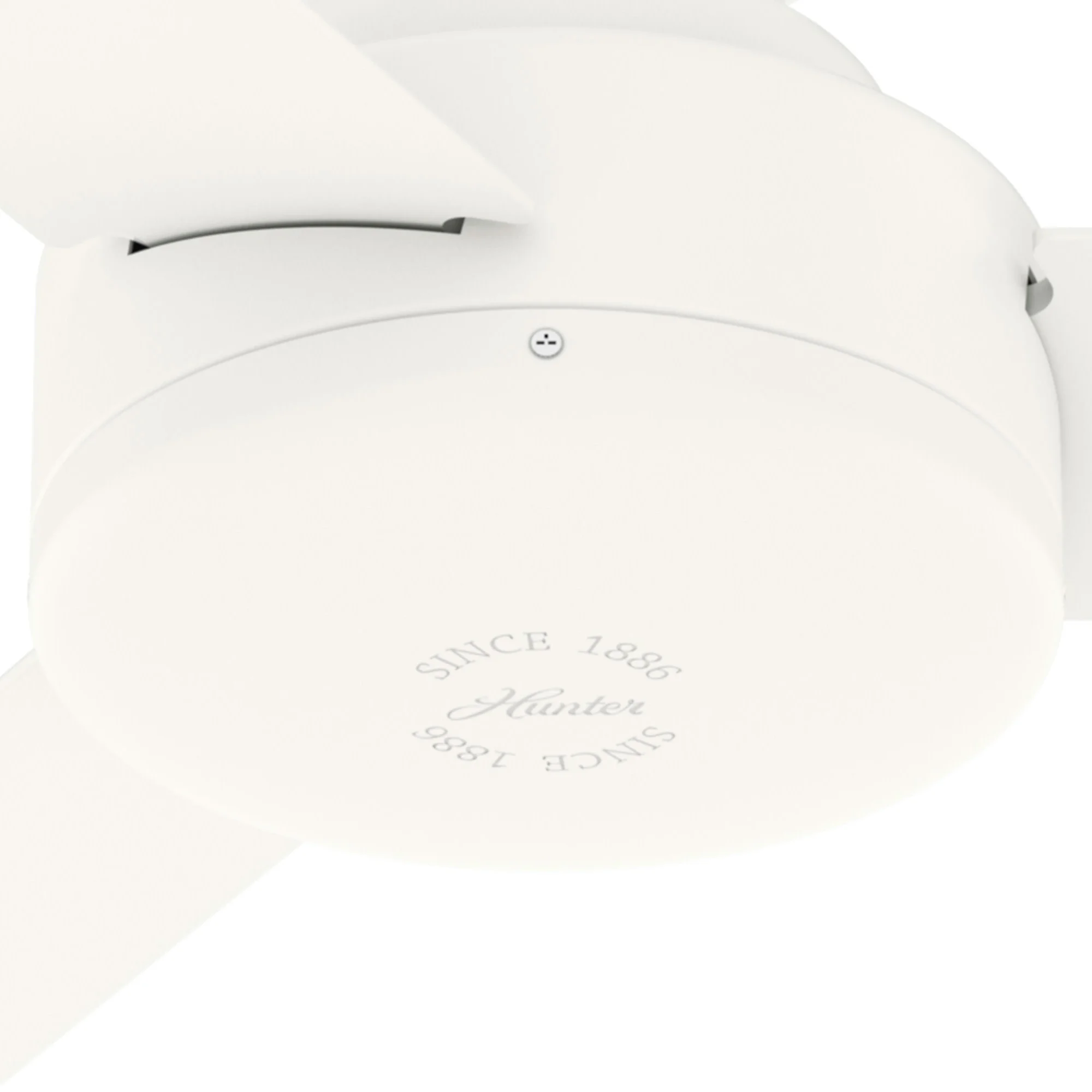 HUNTER - 52402 - Hunter 44 inch Presto Matte White Low Profile Ceiling Fan and Wall Control