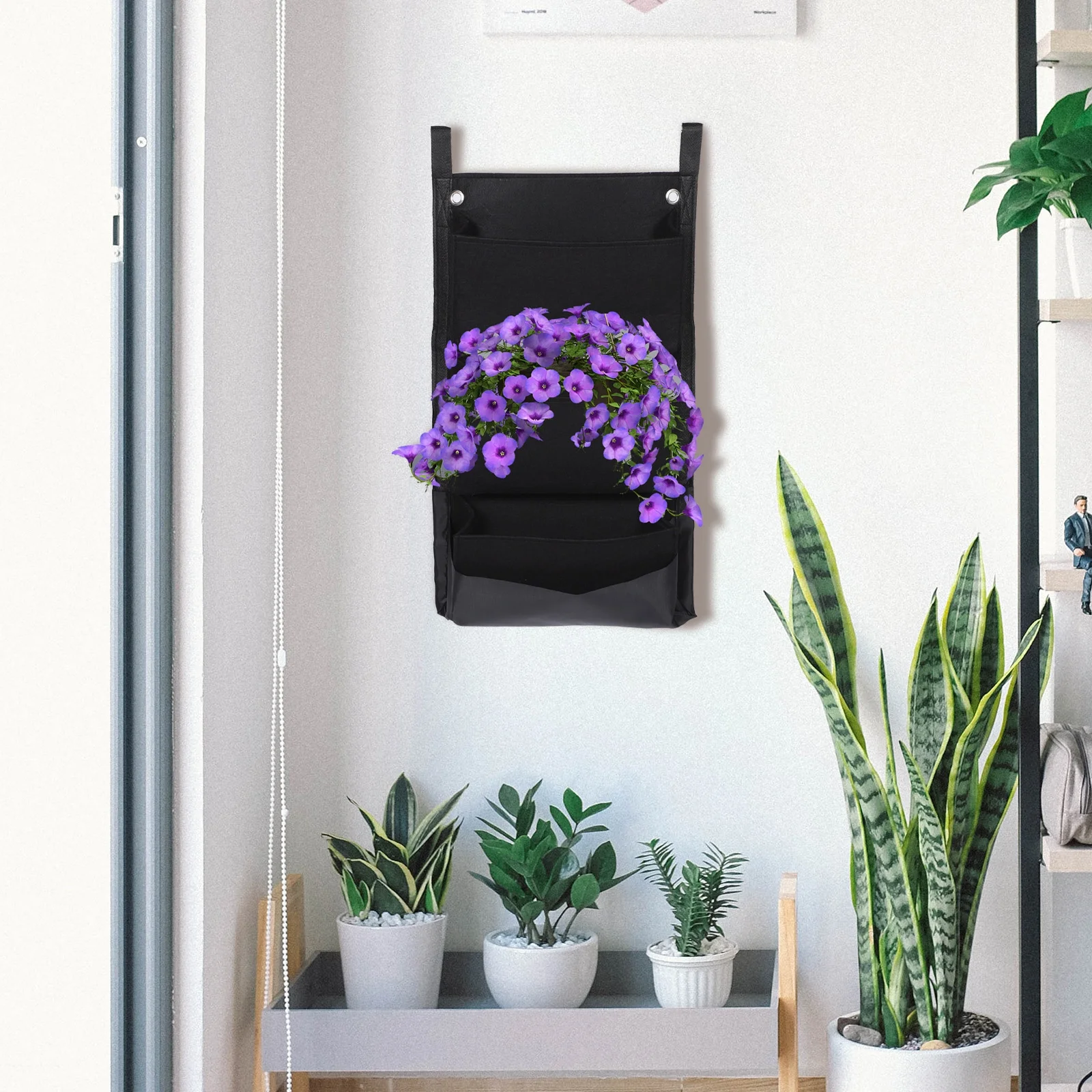 Wall Mounted Grow Bags Hanging Planter Tomato Planting Garden Tools Growing Pots for Plants Flowerpot Felt