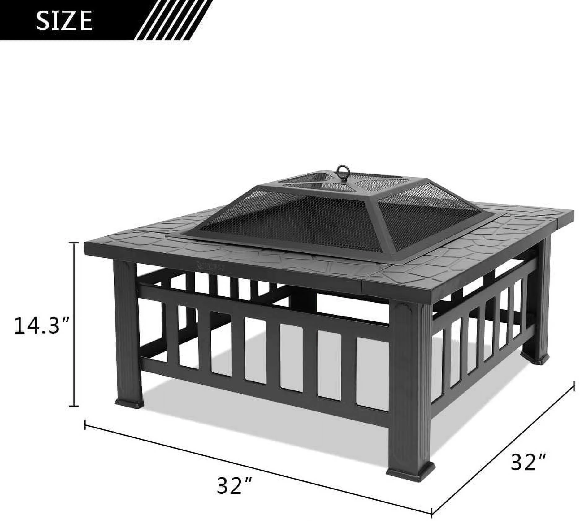 Bonnlo Outdoor Portable Fire Pit 32