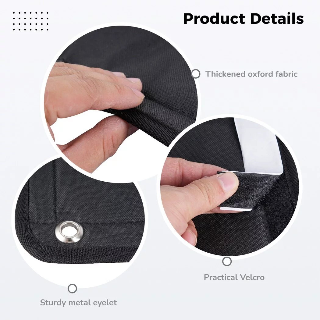 Fireplace Blocker, Black Fireplace Cover, Fireplace Draft Stopper, Black Fireplace Blocker Blanket with Velcro, Energy-conserving Fireplace Cover, 39 x 32''