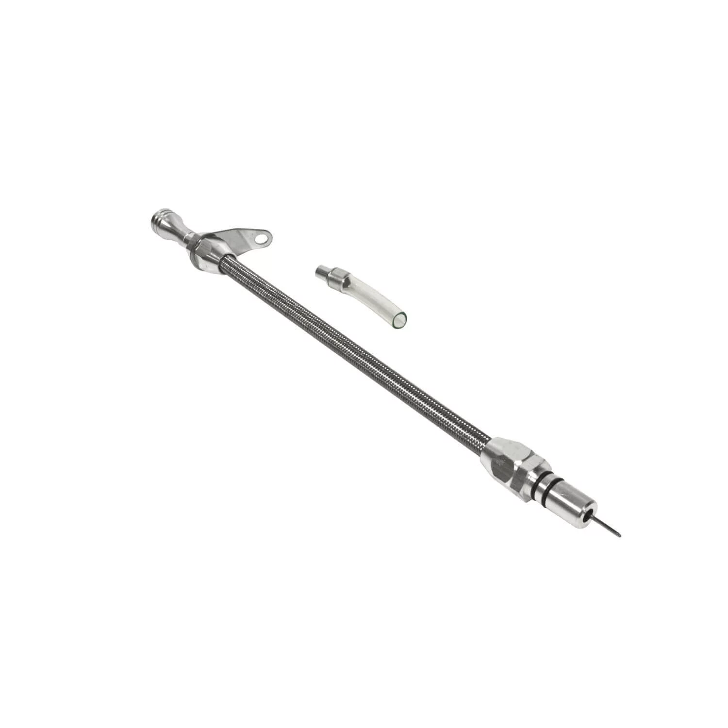 B&M 22166 Aluminum Braided Dip Stick, Fits TH-400 Transmission