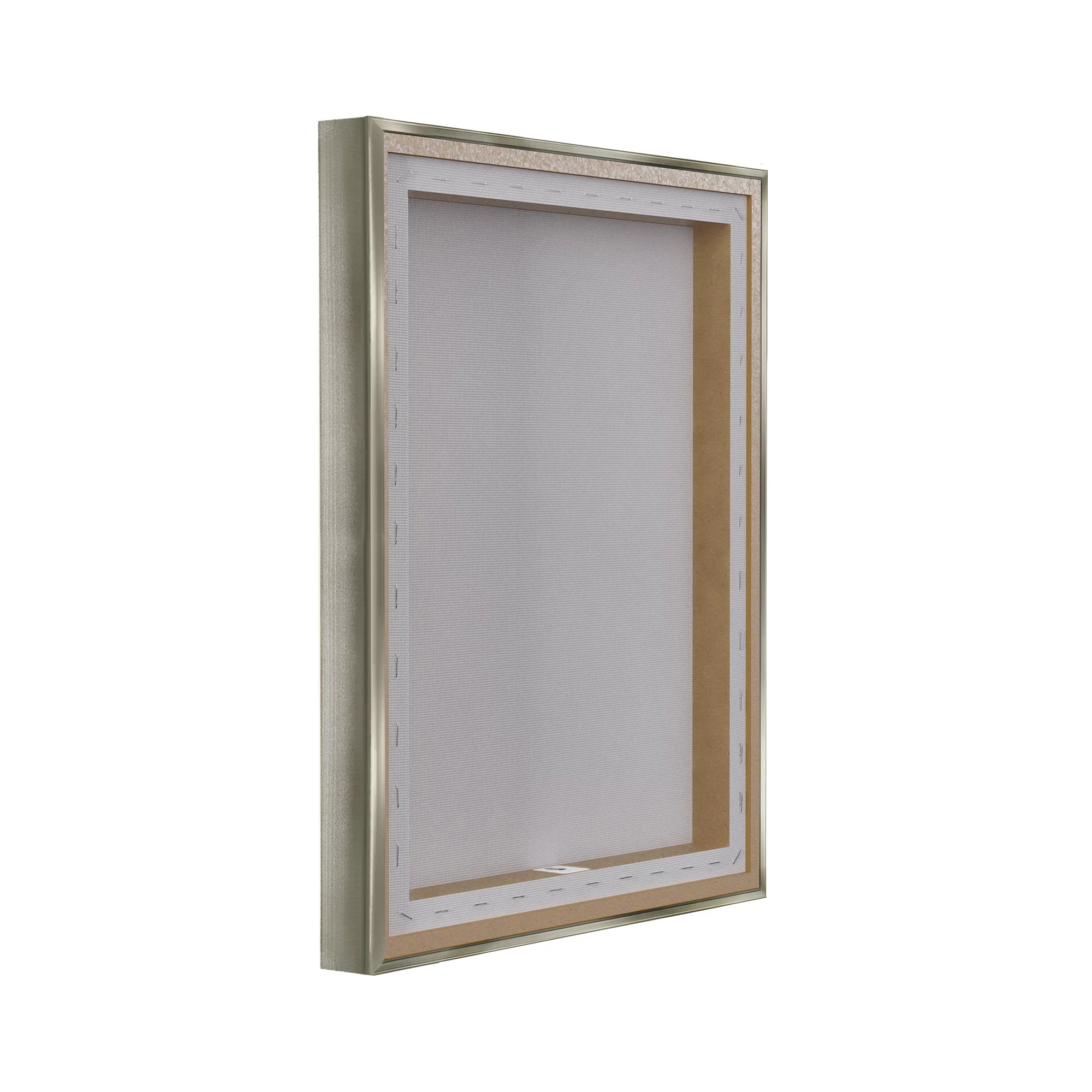 Stupell Industries Duck Family in Nature Animals & Insects Painting Gray Floater Framed Canvas Art Print Wall Art, 31 x 25