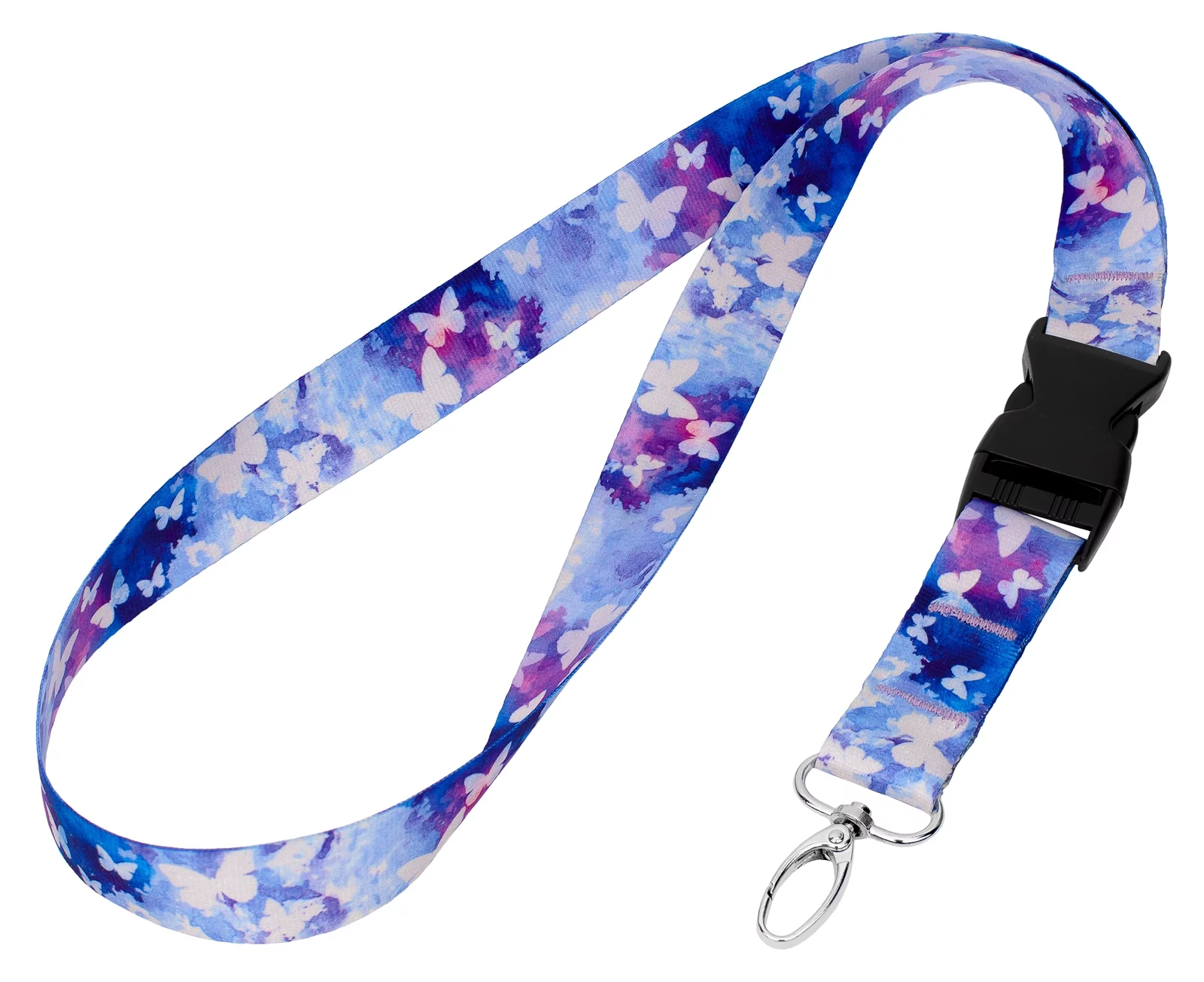 Country Brook Design® 1 inch Watercolor Butterflies Neck Strap Lanyard