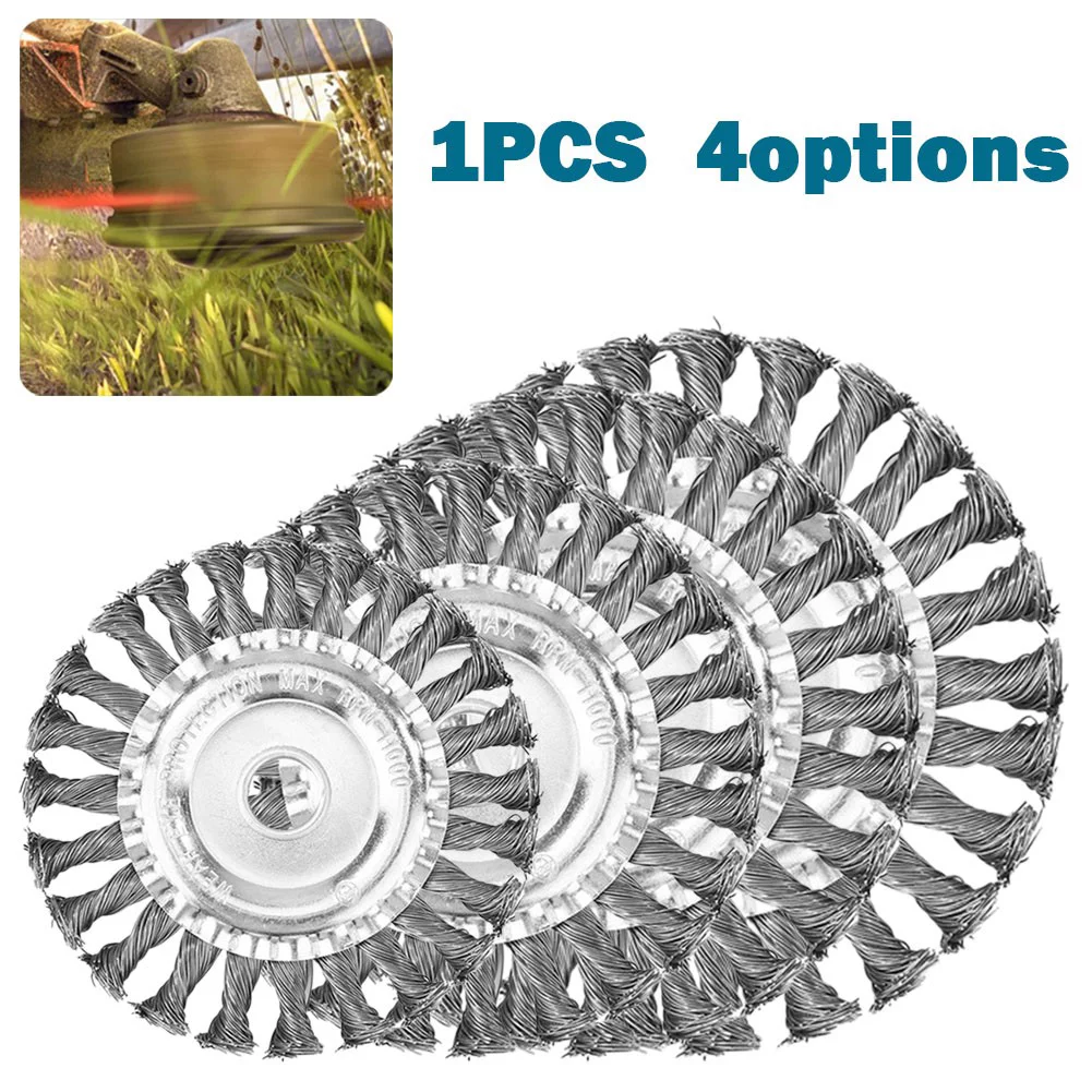 Steel Wire Trimmer Head Grass Eater Brushcutter Wheel Removal Lawnmower Tool